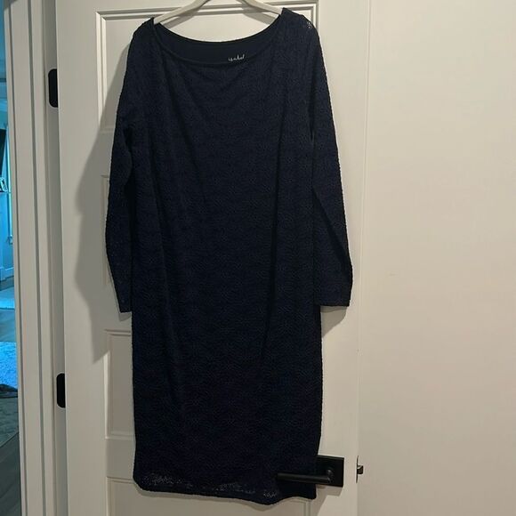 Isabel maternity blue eyelet dress M - Picture 1 of 4